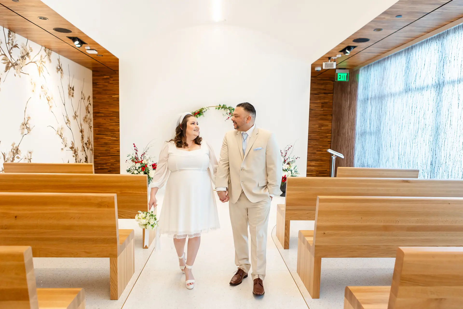 Deanna and Fabian's Modern Courthouse Wedding at Santa Clara County New Chapel